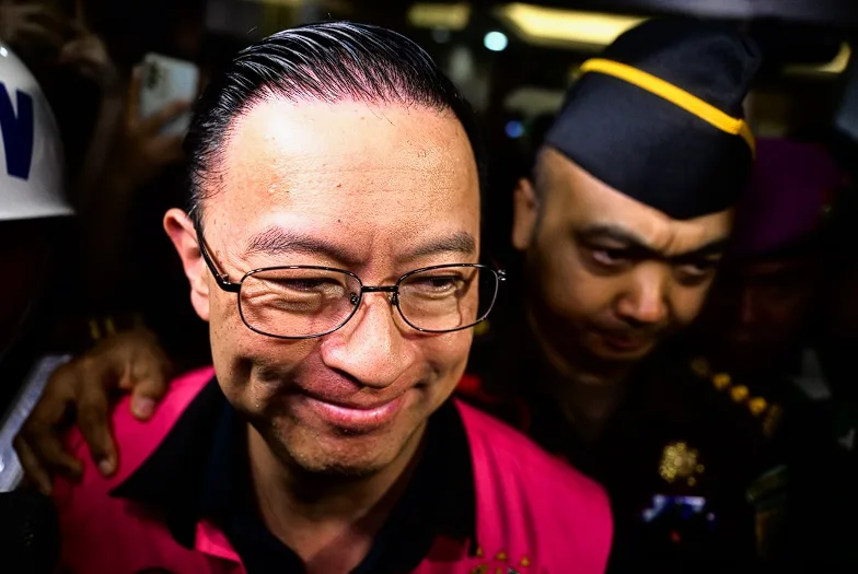 Terdakwa dalam kasus dugaan korupsi impor gula di Kementerian Perdagangan, Thomas Trikasih Lembong (Tom Lembong).