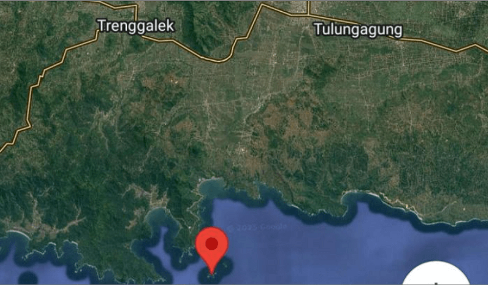 Sengketa 13 Pulau di Jawa Timur: Trenggalek dan Tulungagung Berebut Klaim Wilayah, DPRD Desak Kemendagri Segera Bertindak Peta wilayah Trenggalek dan Tulungangung.