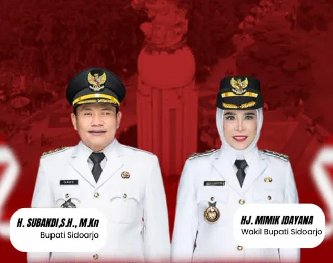 Bupati dan Wakil Bupati Sidoarjo.