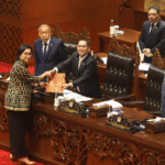 Dewan Perwakilan Rakyat (DPR) RI menggelar Rapat Paripurna ke-21 Masa Persidangan IV Tahun Sidang 2024–2025 yang berlangsung di Gedung Nusantara II, Kompleks Parlemen, Senayan, pada Selasa (1/7)