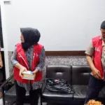 Tersangka dalam perkara kasus dugaan korupsi PDAM Delta Sidoarjo.