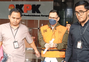 Newin Nugroho, Direktur Utama PT Petro Energy, salah satu tersangka kasus dugaan korupsi dalam pemberian fasilitas kredit oleh Lembaga Pembiayaan Ekspor Indonesia(LPEI).