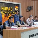 Tersangka kasus pencurian dan penyalahgunaan data pelanggan oleh perusahaan jasa ekspedisi Ninja Xpress.