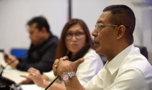 Direktur Perpajakan Perpajakan I Hestu Yoga Saksama(kanan).