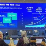 Pemberian materi oleh Direktur Departemen Kebijakan Sistem Pembayaran Bank Indonesia, Himawan Kusprianto terkait sistem pembayaran dalam Media Gathering di Malang, Jawa Timur(18/7).