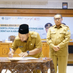 Kegiatan Kick Off Penerapan Manajemen Talenta dan Pembekalan Peserta Penilaian Kompetensi ASN Tahun 2025 yang digelar di Kantor Bupati Gresik, Senin (28/7).