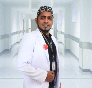 dr. Hamzah, Sp.OT (K), subspesialis tulang belakang RSUD Bangil.