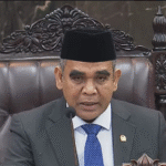 Ketua Majelis Permusyawaratan Rakyat (MPR) RI, Ahmad Muzani menyampaikan pidatonya dalam Sidang Tahunan MPR RI 2025,