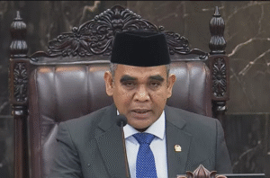 Ketua Majelis Permusyawaratan Rakyat (MPR) RI, Ahmad Muzani menyampaikan pidatonya dalam Sidang Tahunan MPR RI 2025,