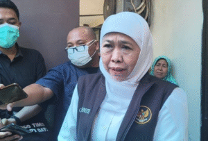Gubernur Jawa Timur, Khofifah Indar Parawansa saat melakukan kunjungan kerja ke RSUD dr. H. Mohammad Anwar, Sumenep, pada Sabtu (23/8/2025).