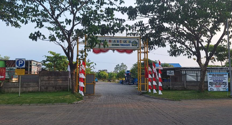 Potret tempat wahana di Desa Trosobo yang dibangung dari dana hibah DPRD Sidoarjo.
