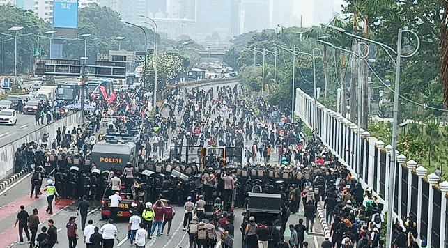 Media internasional menyoroti aksi demonstrasi besar-besaran yang terjadi di Indonesia pada Kamis (28/8).