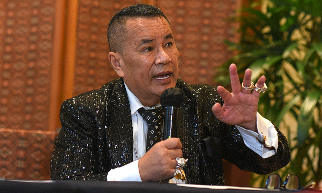 Kuasa hukum mantan Menteri Pendidikan, Kebudayaan, Riset, dan Teknologi (Mendikbudristek) Nadiem Anwar Makarim, Hotman Paris Hutapea.
