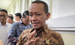 Bahlil Lahadalia di Istana Negara, Jakarta.