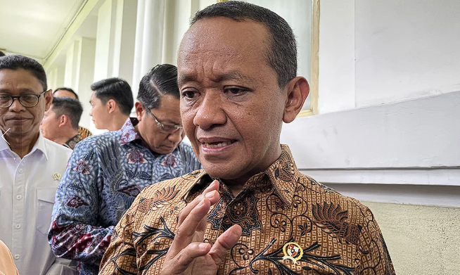 Bahlil Lahadalia di Istana Negara, Jakarta.
