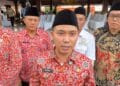 Gus Bupati Mojokerto, Albarraa selesai acara launching koperasi desa merah putih di Pendopo Graha Majatama.