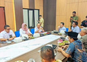 Situasi RDP/Hearing Komisi II DPRD dengan BPR Majatama, Rabu (28/5).