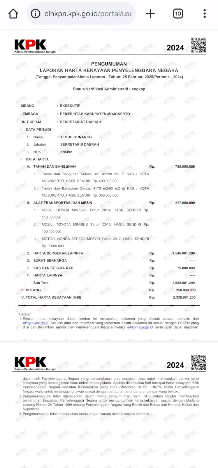 Terungkap Komisaris dan Direktur BPR Majatama Mojokerto Terima Kucuran Kredit Internal 3,3M 2 Terungkap Komisaris dan Direktur BPR Majatama Mojokerto Terima Kucuran Kredit Internal 3,3M