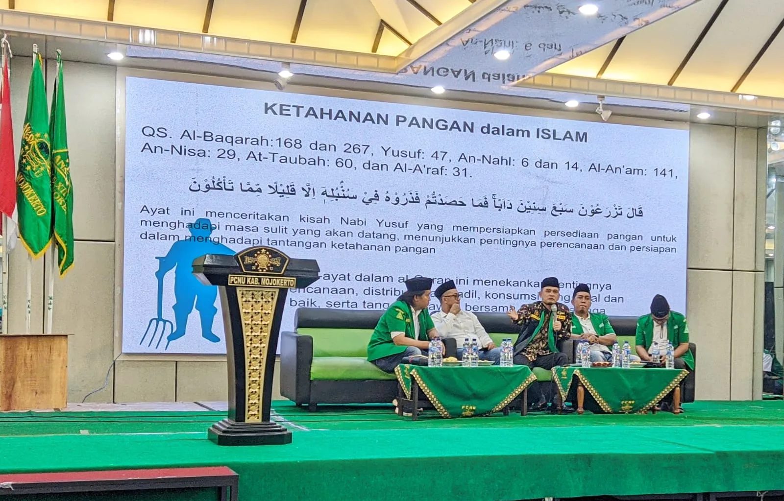 Ngaji Desa Kader GP Ansor Mojokerto bersama Gus Afif Stafsus Kemendes, Patriot Pangan Wujudkan Asta Cita Presiden