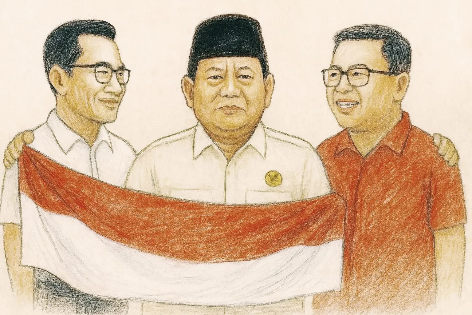 Peluk Hasto dan Tom Lembong, Inikah Kode Presiden Prabowo Mulai Lawan Bayang-Bayang Jokowi?