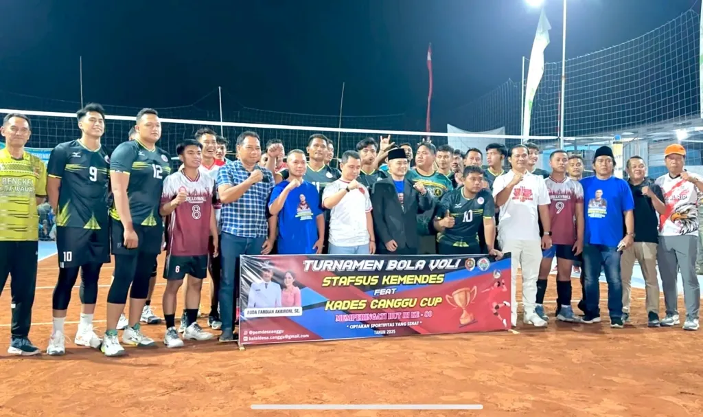 Final Turnamen Voli Antar Desa Stafsus Kemendes feat Kades Canggu Cup Mojokerto, Desa Mlirip Juara Bertahan