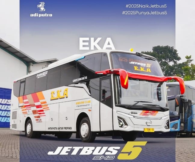 PO Bus Eka Mira Luncurkan Delapan Unit Bus Baru Kelas Eksekutif Jetbus 5 SHD