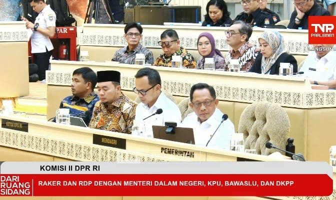Komisi II DPR RI RDP dengan KPU, Bawaslu, Kemendagri Bahas Pelantikan Kepala Daerah Hasil Pilkada