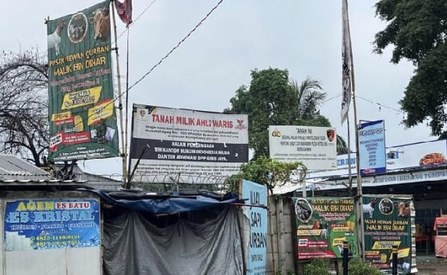 Lokasi lahan milik BMKG yang diduga dikuasai GRIB Jaya