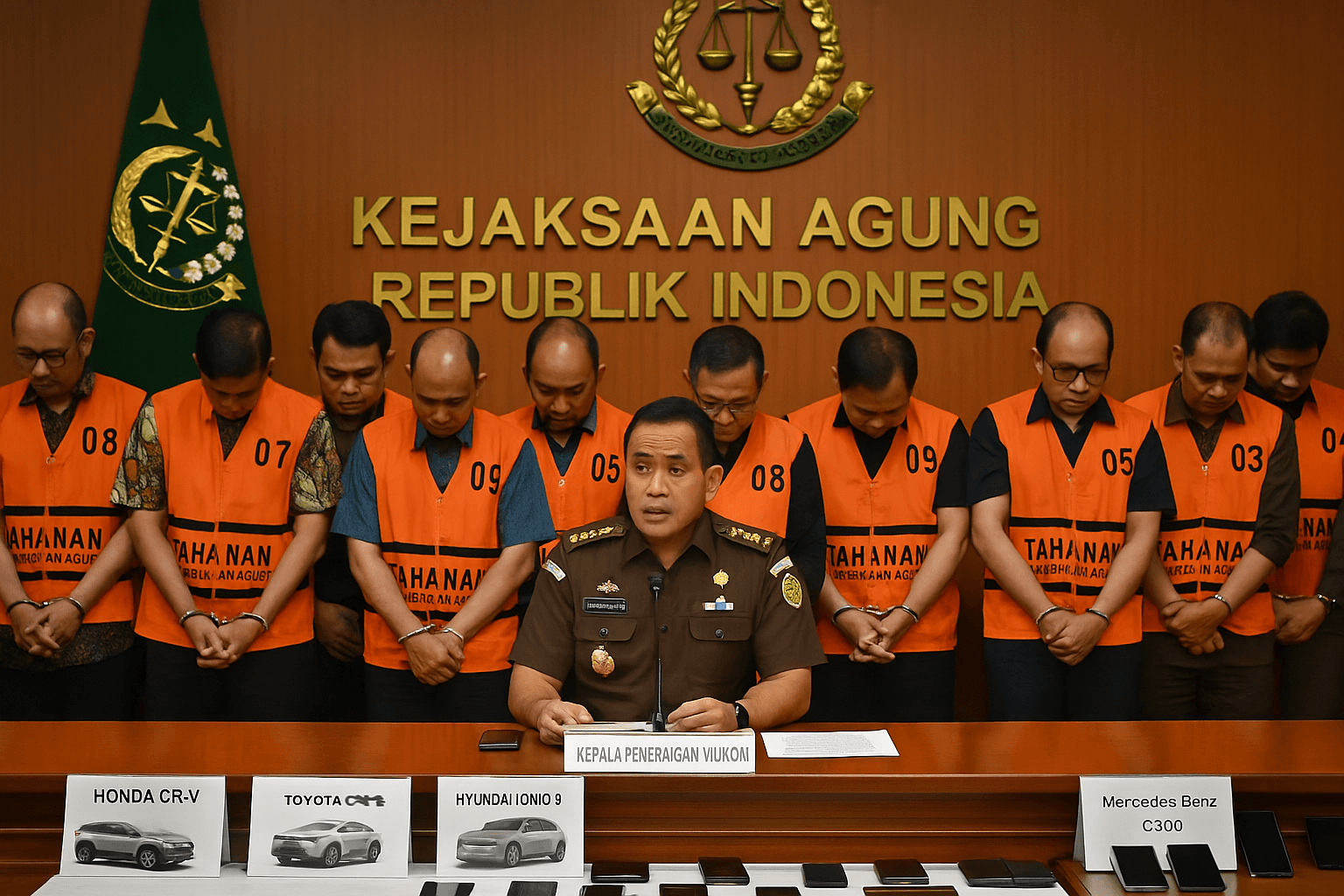 Ilustrasi 9 Tersangka Kasus Impor Gula