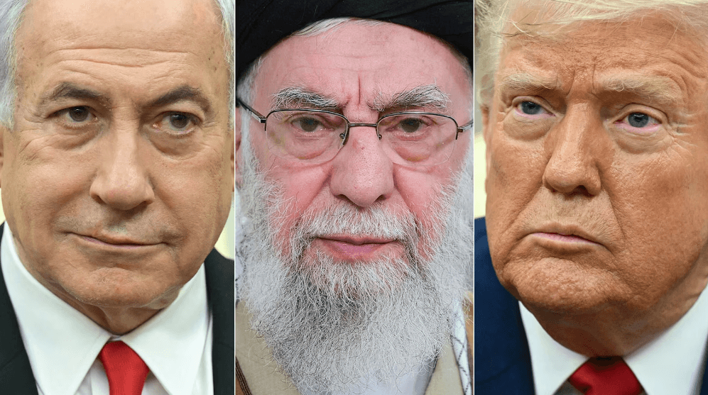 Perdana Menteri Israel Benjamin Netanyahu, Pimpinan Tertinggi Iran Ayatollah Ali Khamenei, Presiden Donal Trump.