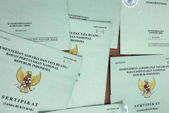 Ilustrasi sertifikat Hak Guna Usaha (HGU).