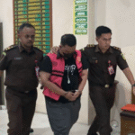 Salah satu tersangka kasus dugaan kredit fiktif di BRI Unit Pasar Pon Ponorogo.