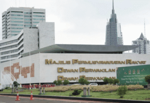 Gedung MPR, DPR, DPD RI di Jakarta.