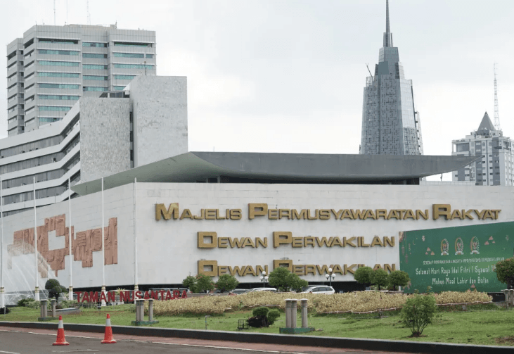 Gedung MPR, DPR, DPD RI di Jakarta.