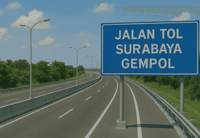 Ilustrasi Tol Surabaya-Gempol.