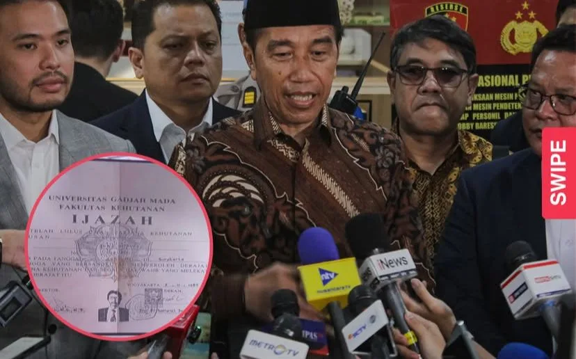 Wawancara oleh wartawan kepada Jokowi terkait hasil keputusan Ijazah