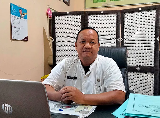 Kepala Dinas Koperasi, Usaha Kecil Menengah, dan Tenaga Kerja (Diskop UKM Naker) Kabupaten Pamekasan, Muttaqin.